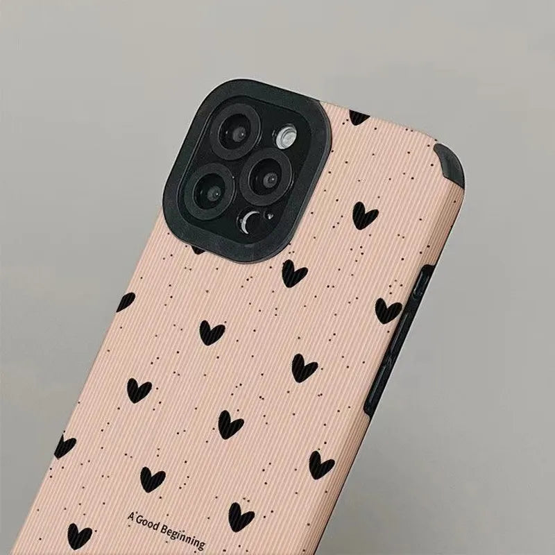 Cute Love Heart Couples Camera Protection Case