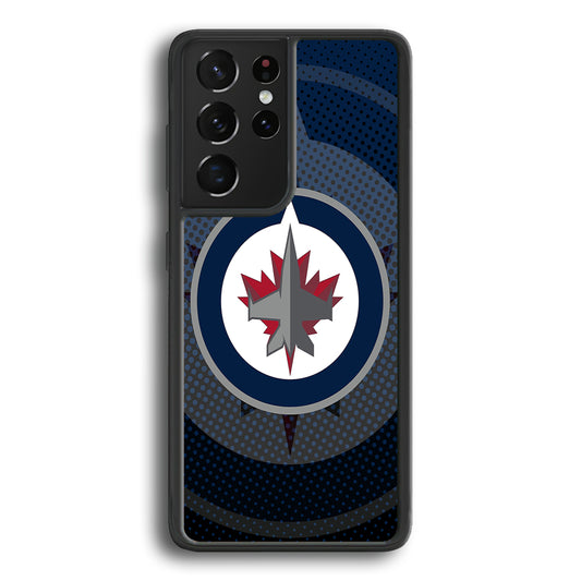 Winnipeg Jets Logo And Shadows Samsung Galaxy S21 Ultra Case