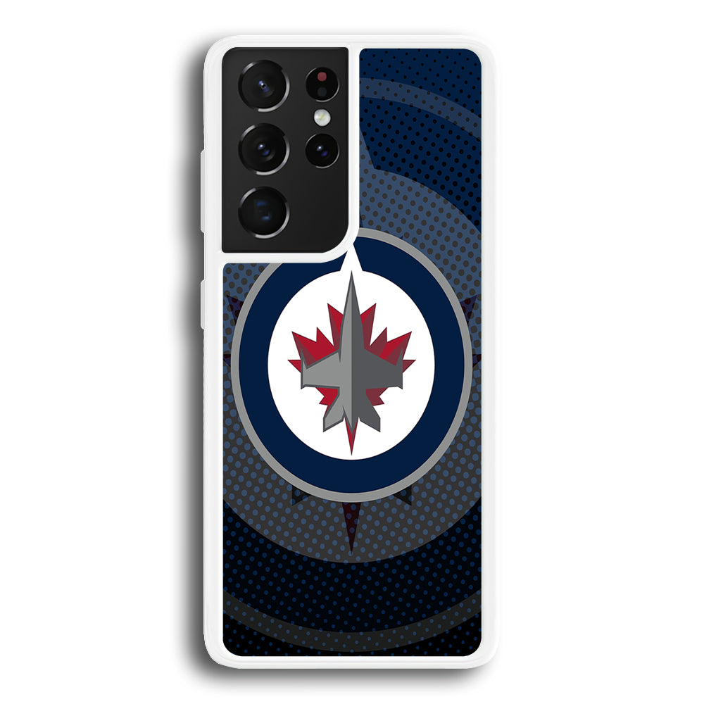 Winnipeg Jets Logo And Shadows Samsung Galaxy S21 Ultra Case