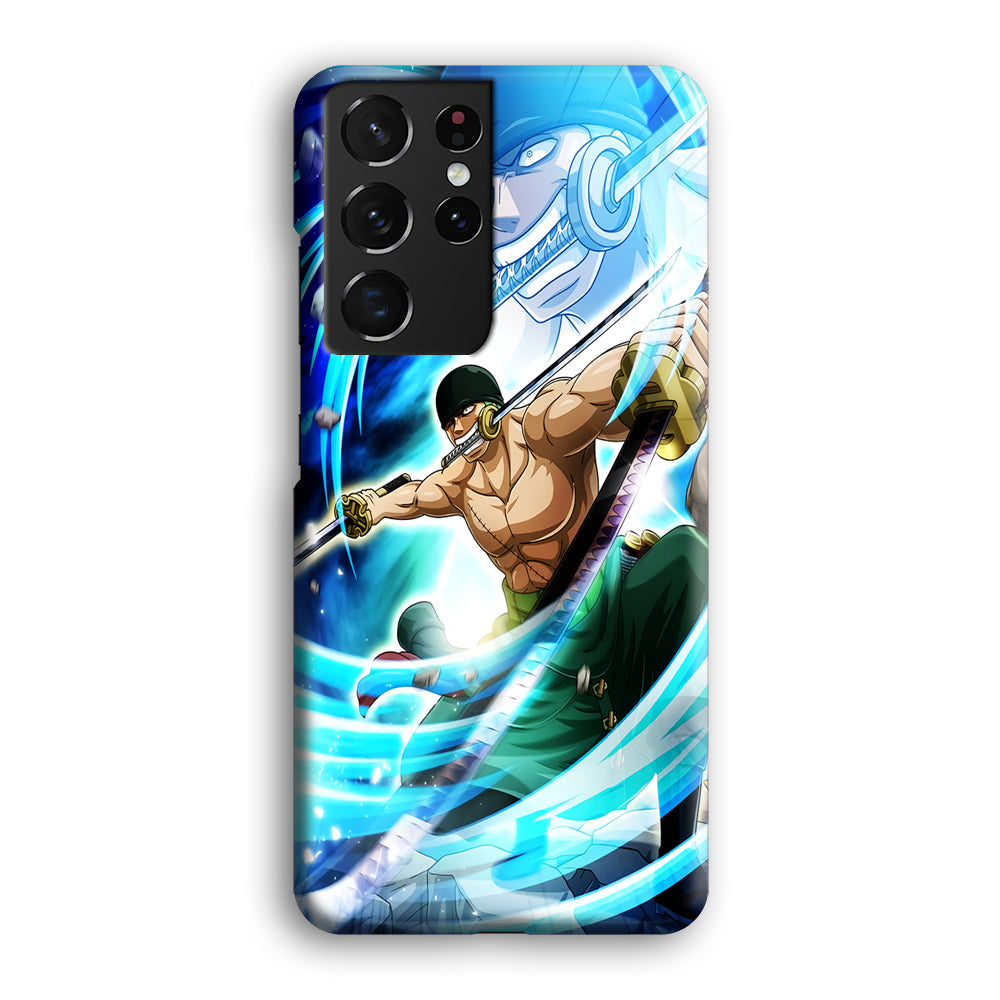 Zoro One Piece Character Samsung Galaxy S21 Ultra Case