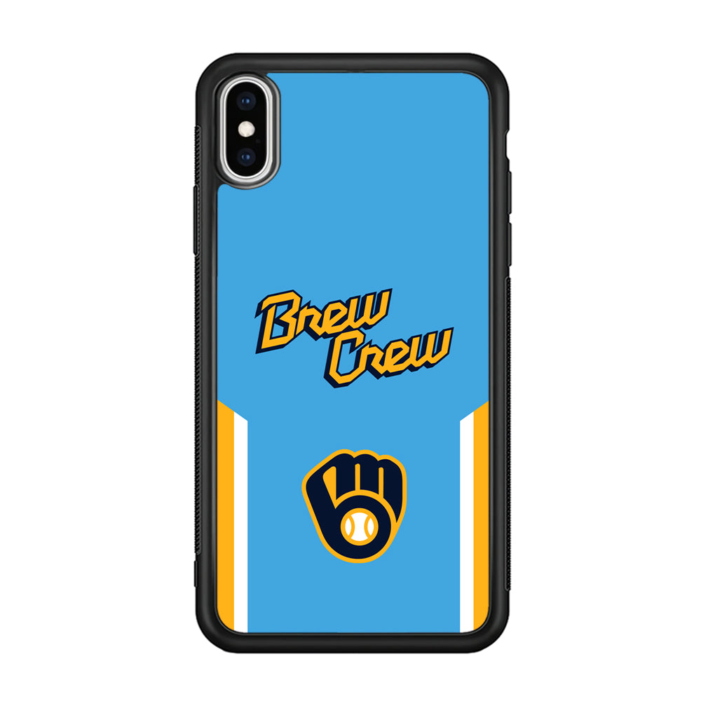 Milwaukee Brewers Brew Crew Jersey iPhone XS MAX Case – carneyforia