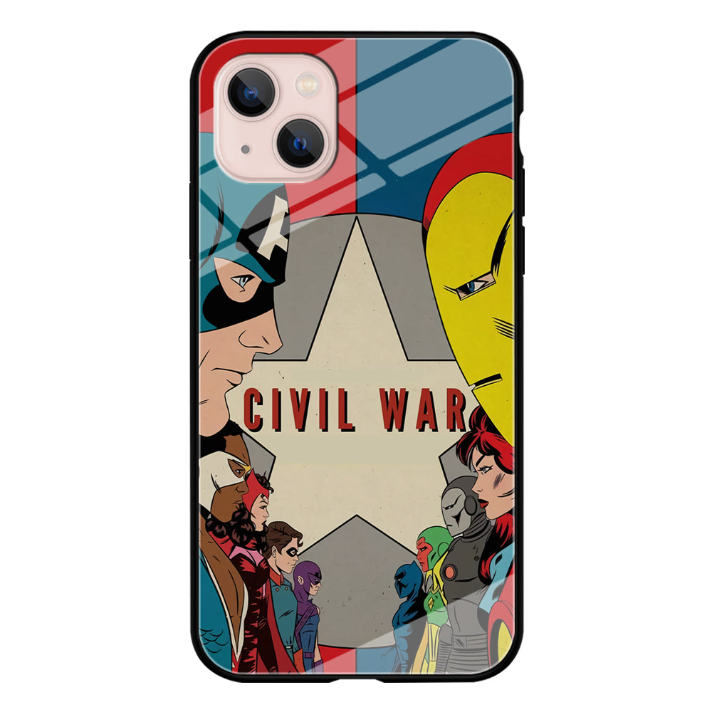 Avengers Civil War Comic iPhone 13 Case