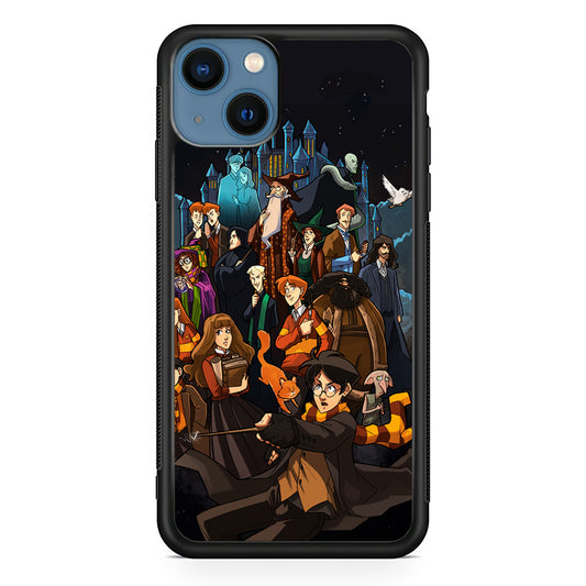 Harry Potter People in Cartoon Layer IPhone 13 Case