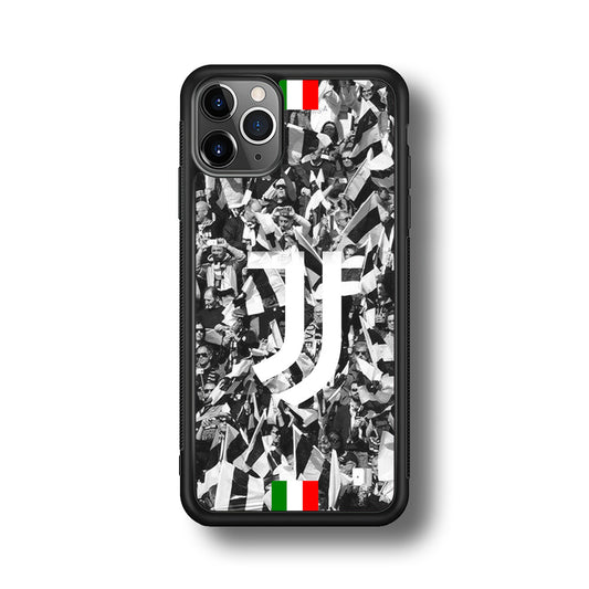 Juventus White and Black Wall of People iPhone 11 Pro Case