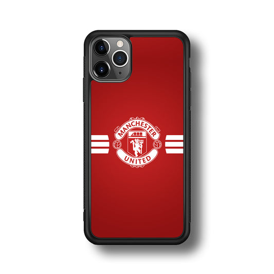 Manchester United White Center Line iPhone 11 Pro Case