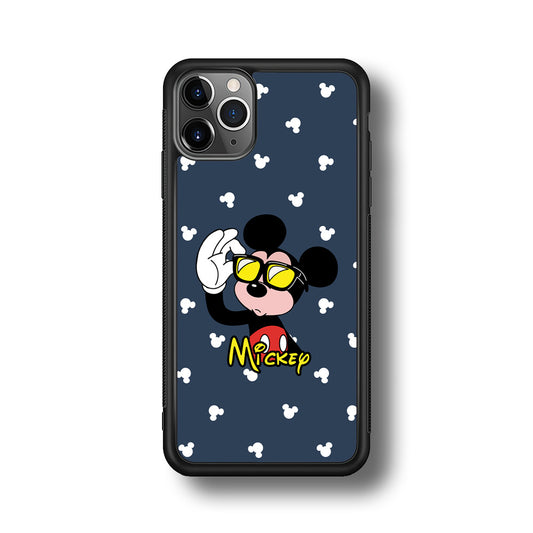 Mickey Mouse Cool with Glass iPhone 11 Pro Case