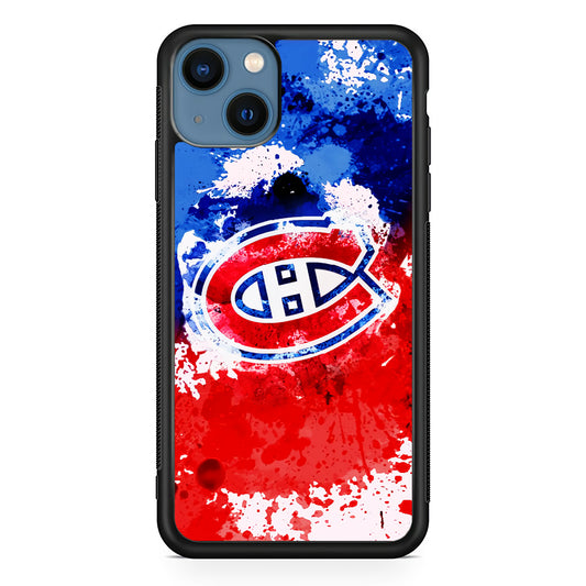 Montreal Canadiens Blue And Red Abstract IPhone 13 Case