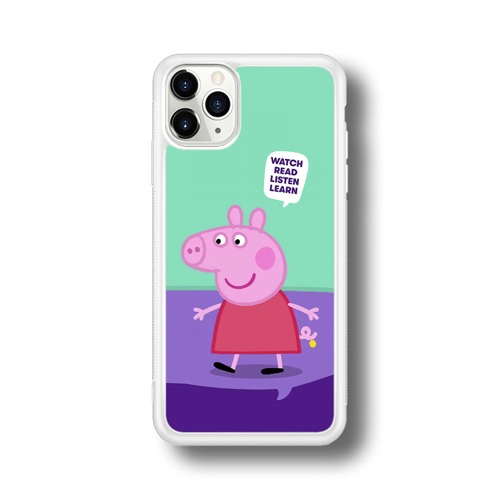 Peppa Pig Ready to Study iPhone 11 Pro Case