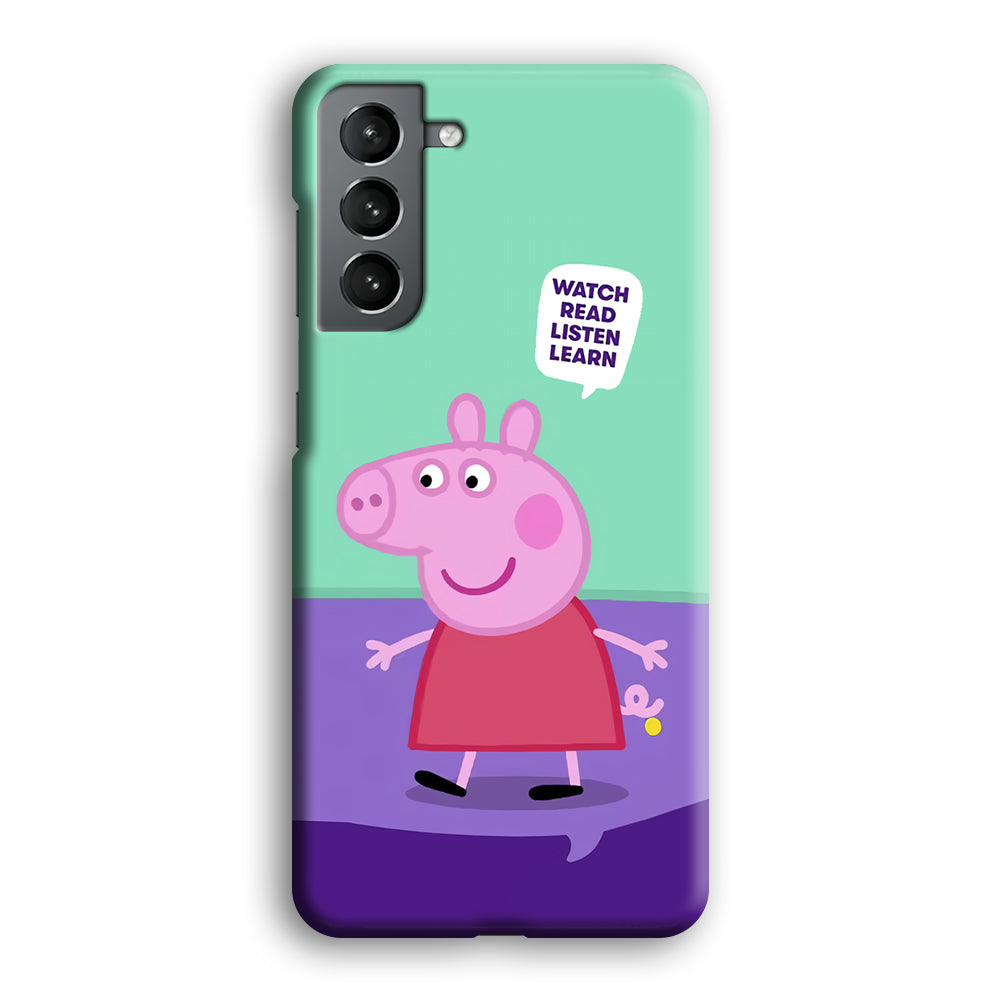 Peppa Pig Ready to Study Samsung Galaxy S21 Plus Case