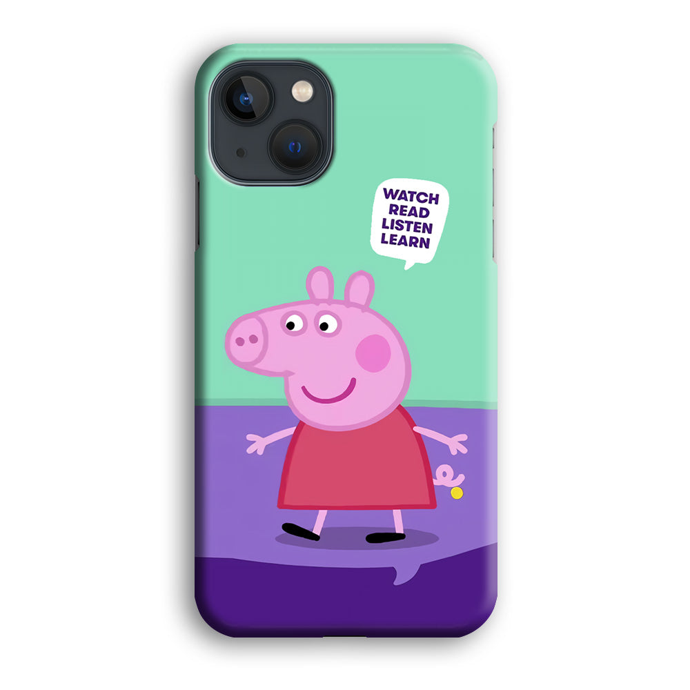 Peppa Pig Ready to Study iPhone 13 Case