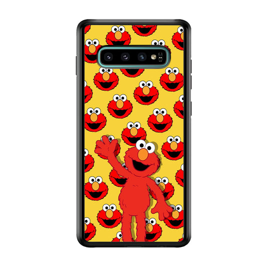 Sesame Street Lots of Happy Face Samsung Galaxy S10 Plus Case