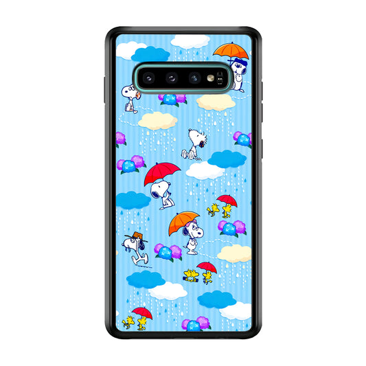 Snoopy Rainy Moment Aesthetic Samsung Galaxy S10 Plus Case