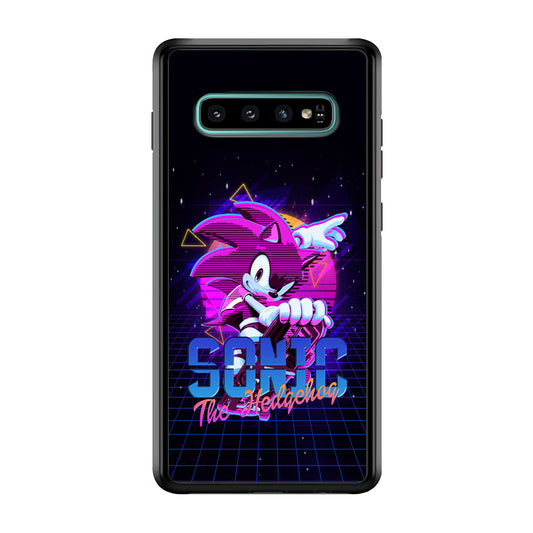 Sonic Form of Colorful Light Samsung Galaxy S10 Plus Case