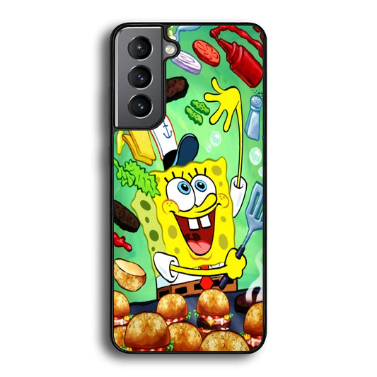 Spongebob Chef job Samsung Galaxy S21 Case