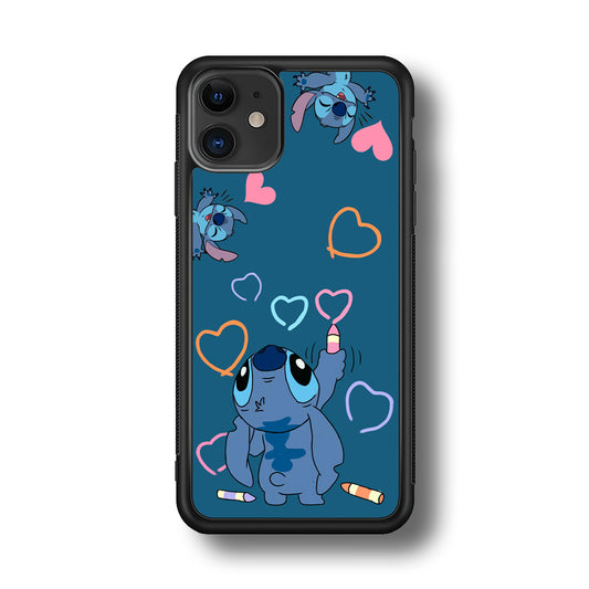 Stitch Drawing Lovely iPhone 11 Case