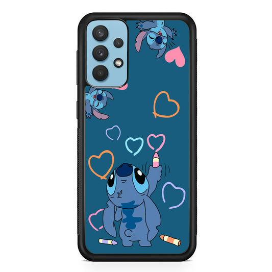 Stitch Drawing Lovely Samsung Galaxy A32 Case