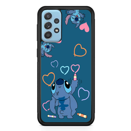Stitch Drawing Lovely Samsung Galaxy A52 Case