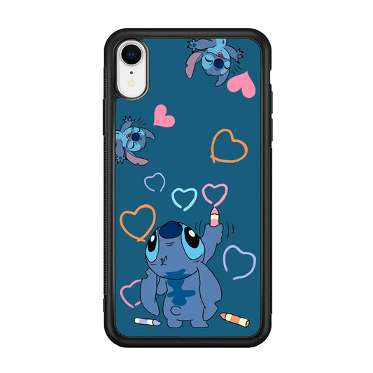 Stitch Drawing Lovely iPhone XR Case