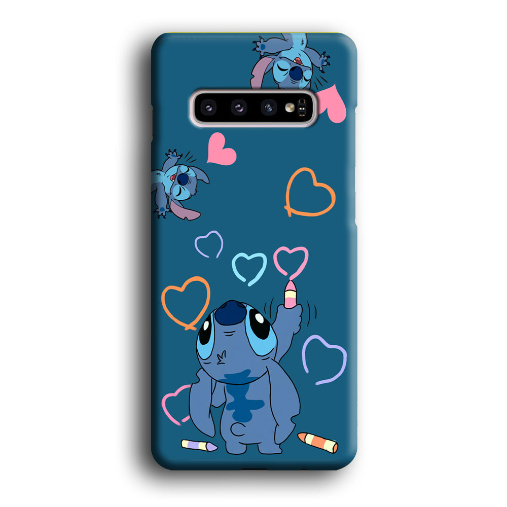 Stitch Drawing Lovely Samsung Galaxy S10 Plus Case