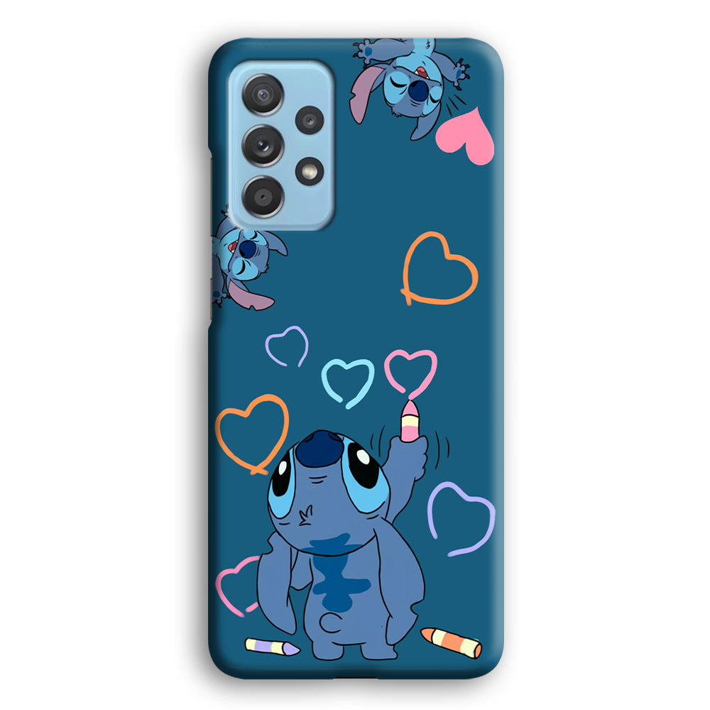 Stitch Drawing Lovely Samsung Galaxy A72 Case