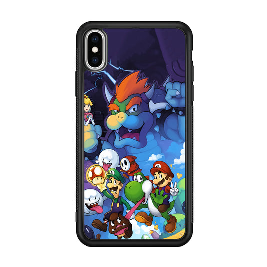 Super Mario Against The King iPhone X Case