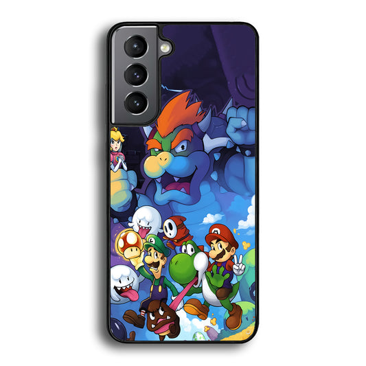 Super Mario Against The King Samsung Galaxy S21 Plus Case