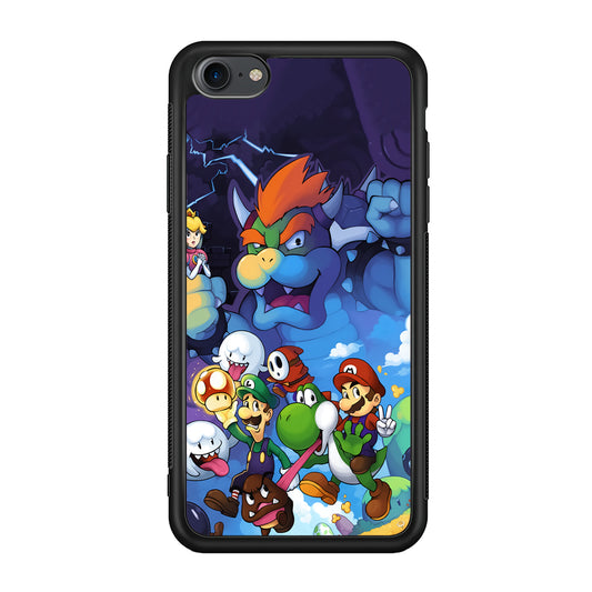 Super Mario Against The King iPhone 8 Case