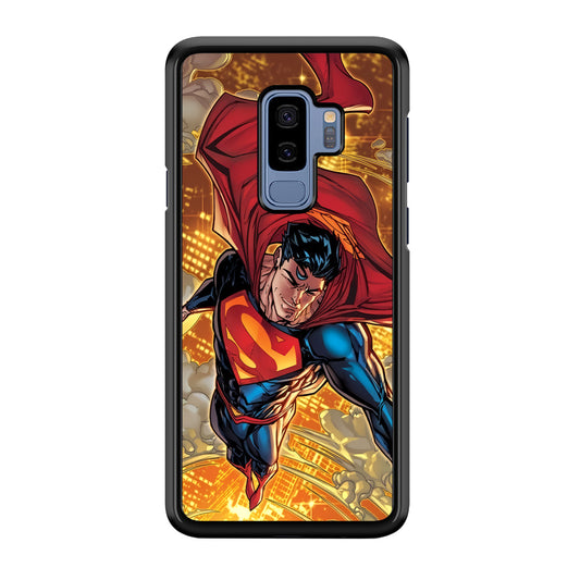 Superman Flying Through The City Samsung Galaxy S9 Plus Case