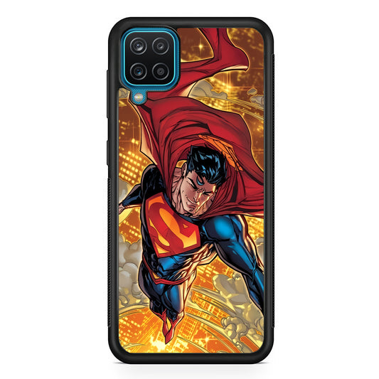 Superman Flying Through The City Samsung Galaxy A12 Case
