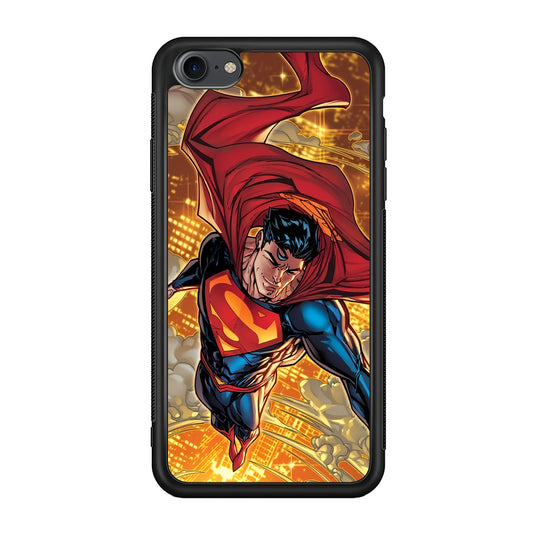 Superman Flying Through The City iPhone 8 Case