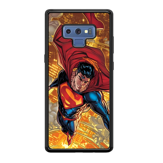 Superman Flying Through The City Samsung Galaxy Note 9 Case