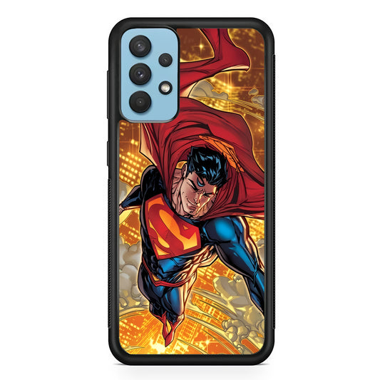 Superman Flying Through The City Samsung Galaxy A32 Case