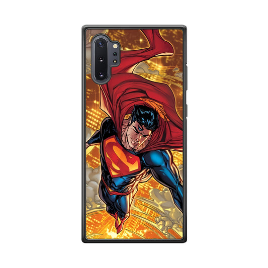Superman Flying Through The City Samsung Galaxy Note 10 Plus Case