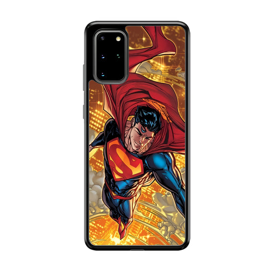 Superman Flying Through The City Samsung Galaxy S20 Plus Case