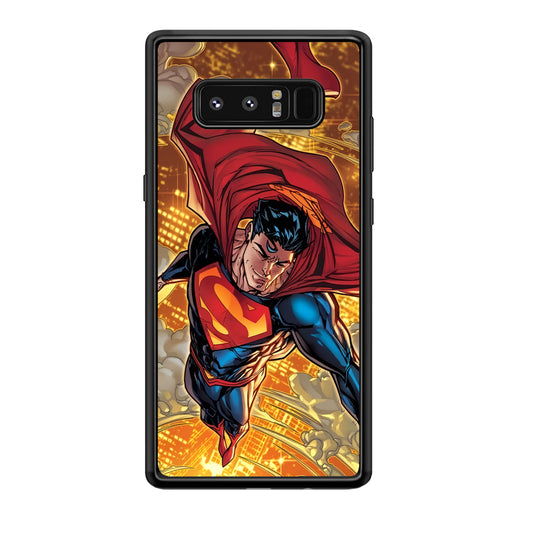 Superman Flying Through The City Samsung Galaxy Note 8 Case