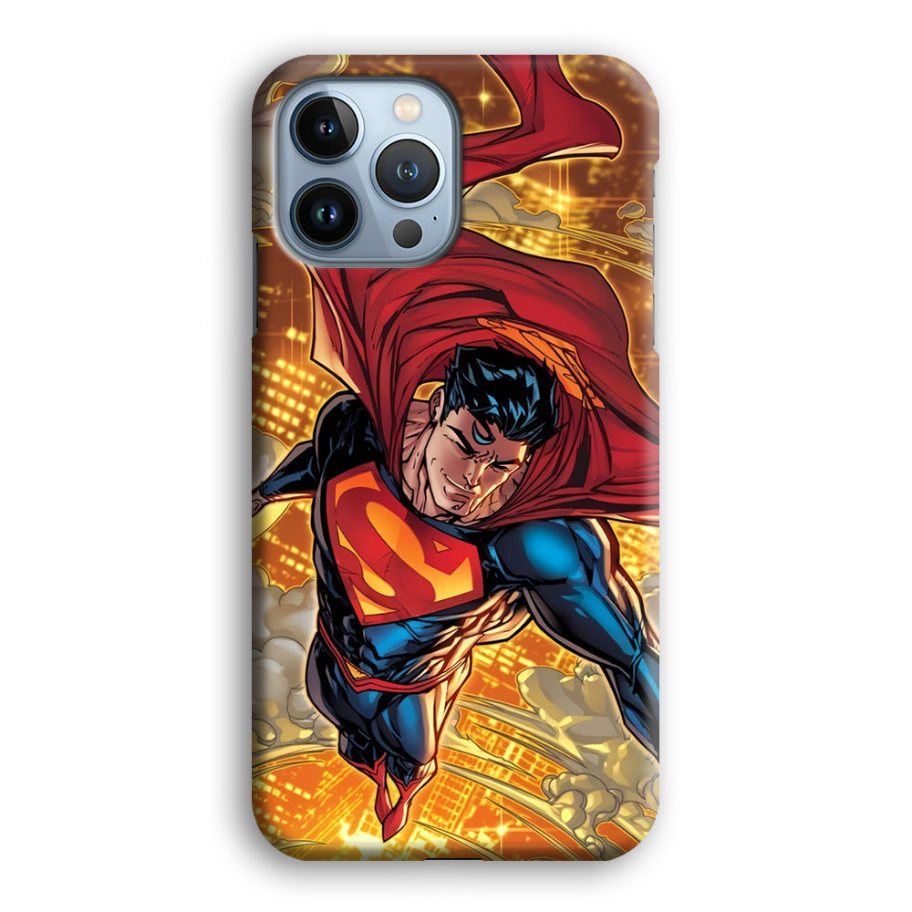 Superman Flying Through The City iPhone 13 Pro Max Case