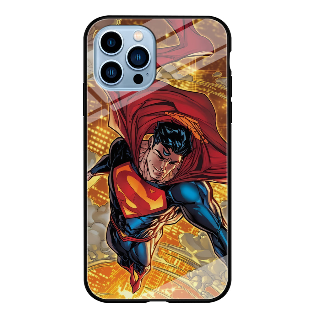 Superman Flying Through The City iPhone 13 Pro Max Case