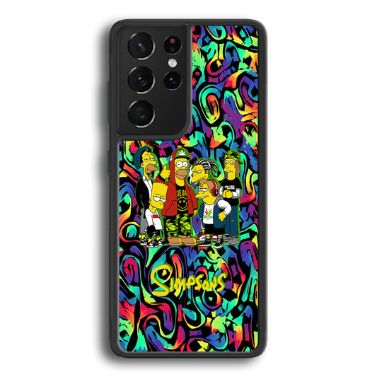 The Simpson Daddy's Squad Samsung Galaxy S21 Ultra Case