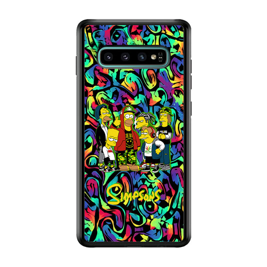 The Simpson Daddy's Squad Samsung Galaxy S10 Plus Case