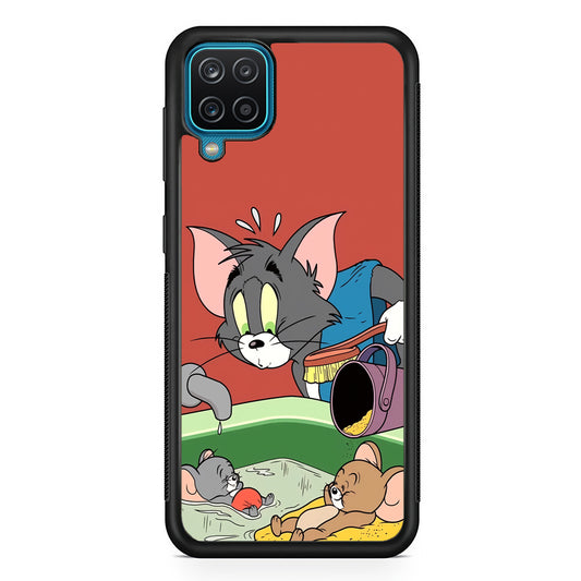 Tom and Jerry Do Not Be Noisy Samsung Galaxy A12 Case