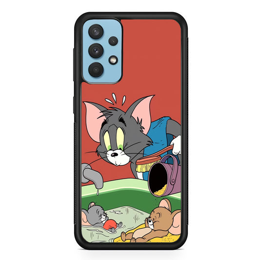 Tom and Jerry Do Not Be Noisy Samsung Galaxy A32 Case