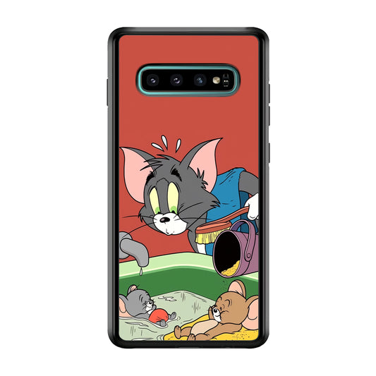 Tom and Jerry Do Not Be Noisy Samsung Galaxy S10 Case