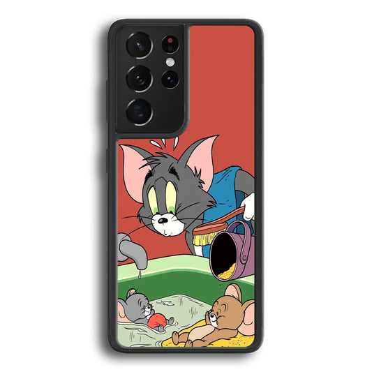 Tom and Jerry Do Not Be Noisy Samsung Galaxy S21 Ultra Case