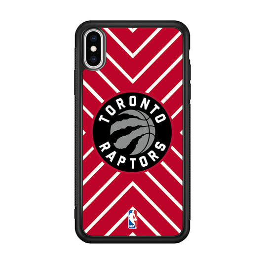Toronto Raptors Red Shapes iPhone XS Case
