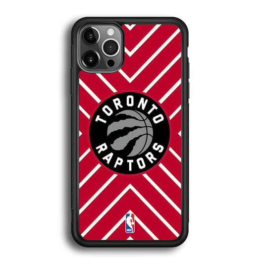 Toronto Raptors Red Shapes iPhone 12 Pro Case