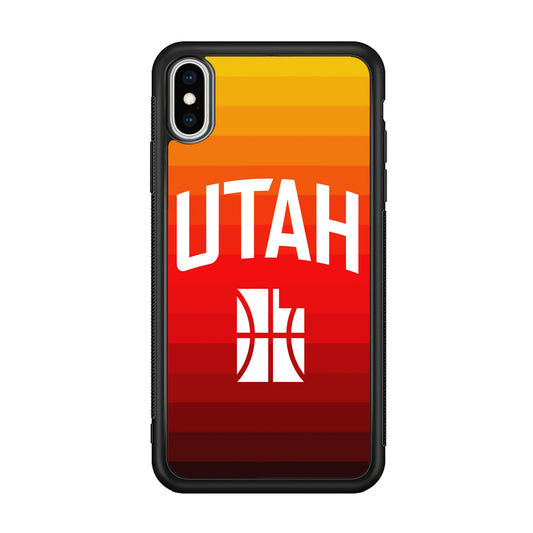 Utah Jazz Colour Gradation iPhone XS Case