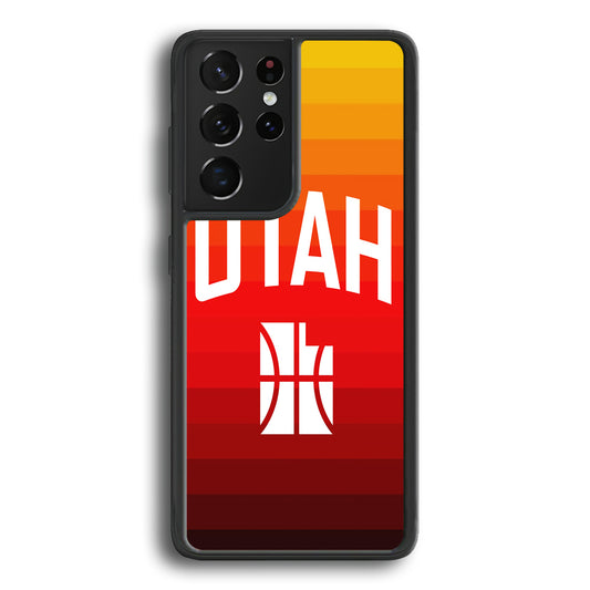Utah Jazz Colour Gradation Samsung Galaxy S21 Ultra Case