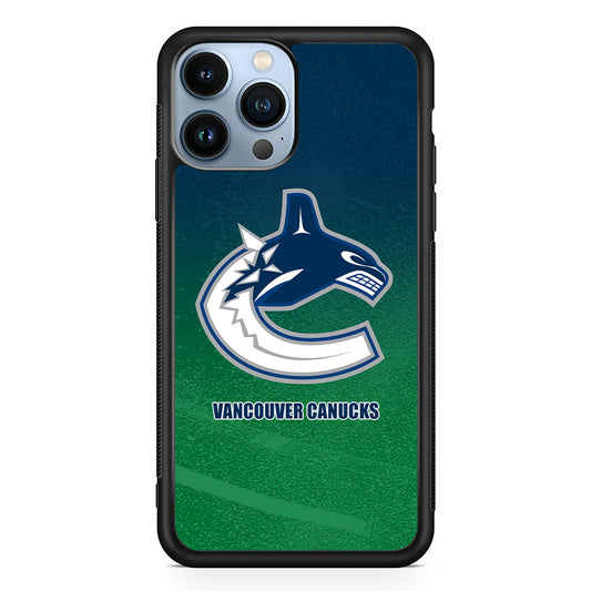 Vancouver Canucks Blue Green Gradation iPhone 13 Pro Case