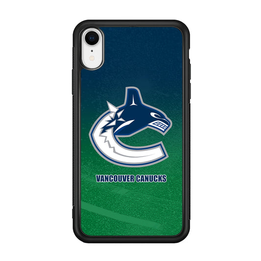 Vancouver Canucks Blue Green Gradation iPhone XR Case