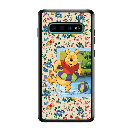 Winnie The Pooh Water Play Samsung Galaxy S10 Case